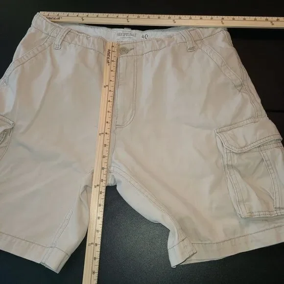 Aeropostale A87 Authentic Cargo Beige Shorts Mens 40 Retro Y2K Utility Gorpcore - Picture 6 of 9